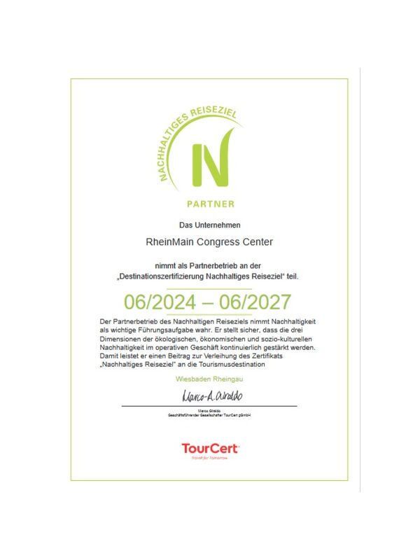 Nachhaltiges Reiseziel Logo