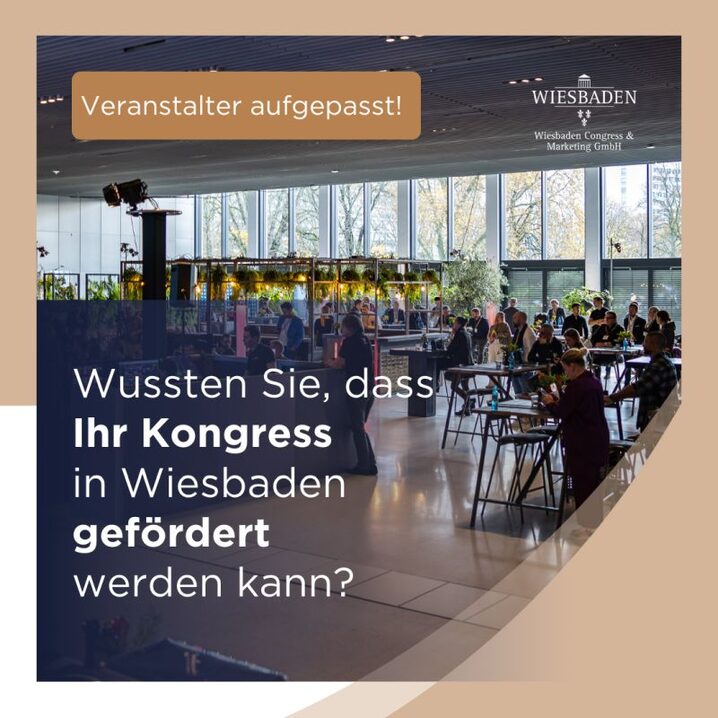 KeyVisual Werbeanzeige zum Angebot der Kongressförderung