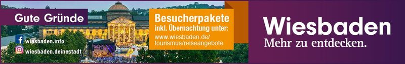 Werbebanner Gute Gründe für Wiesbaden